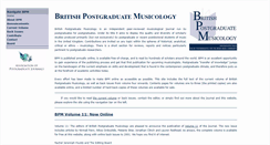 Desktop Screenshot of britishpostgraduatemusicology.org